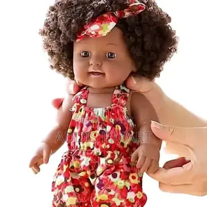 African Blacki Girl Doll With Dress