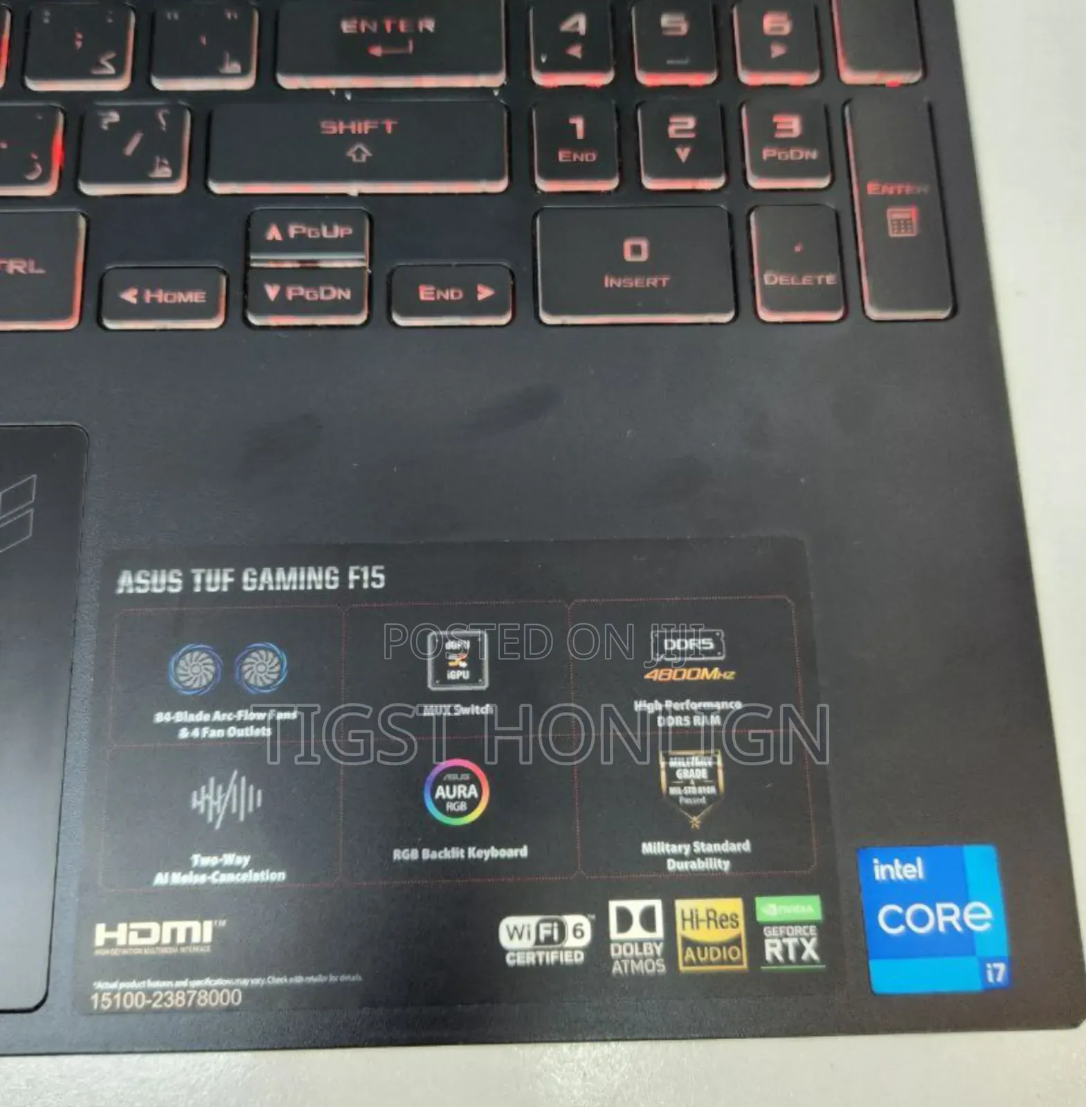 New Laptop Asus TUF Gaming A15 16GB Intel Core I7 SSD 512GB