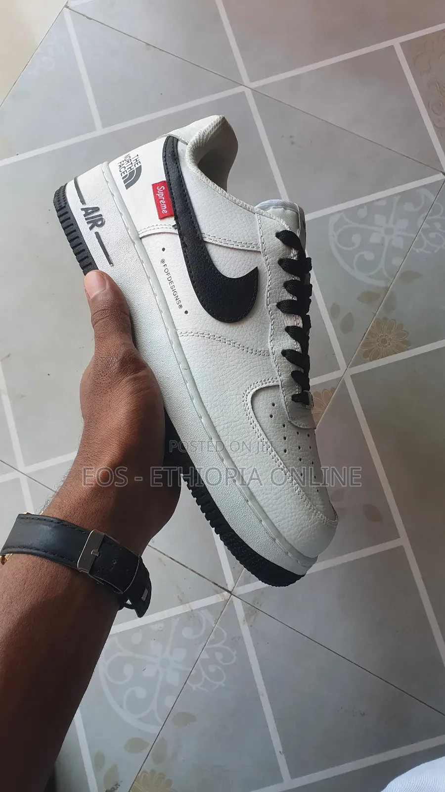 Airforce 1 the North Face Supreme Edition Black White [On Hand]