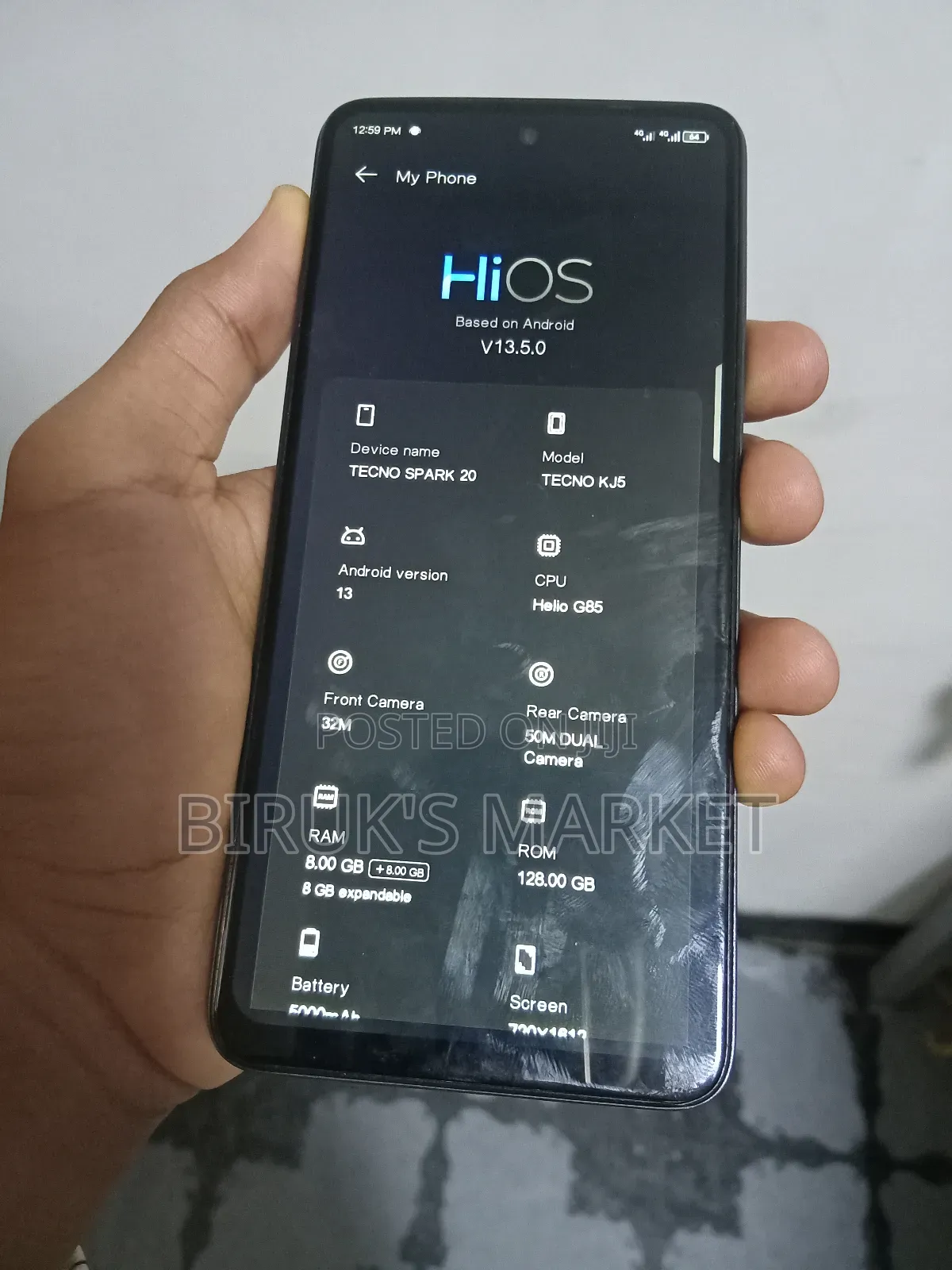 Tecno Spark 20 128 GB Bronze