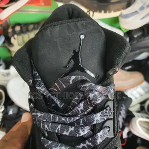 Black Air Jordan 3 Mid Top Sneaker [On Hand]