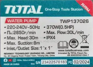 Total 0.5 Hp Water Pump