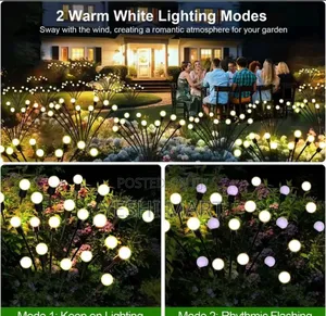 Outdoor Solar Channel Lamp Waterproof Fireworks 6 Led Solar Garden