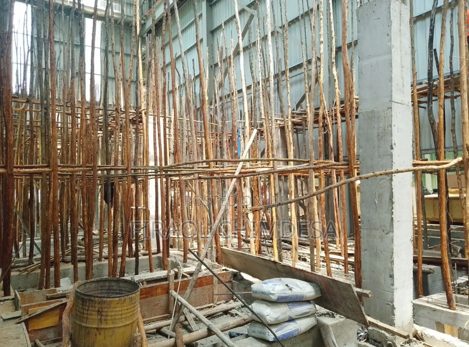 Formwork Installation for Footing, Column and Slab
