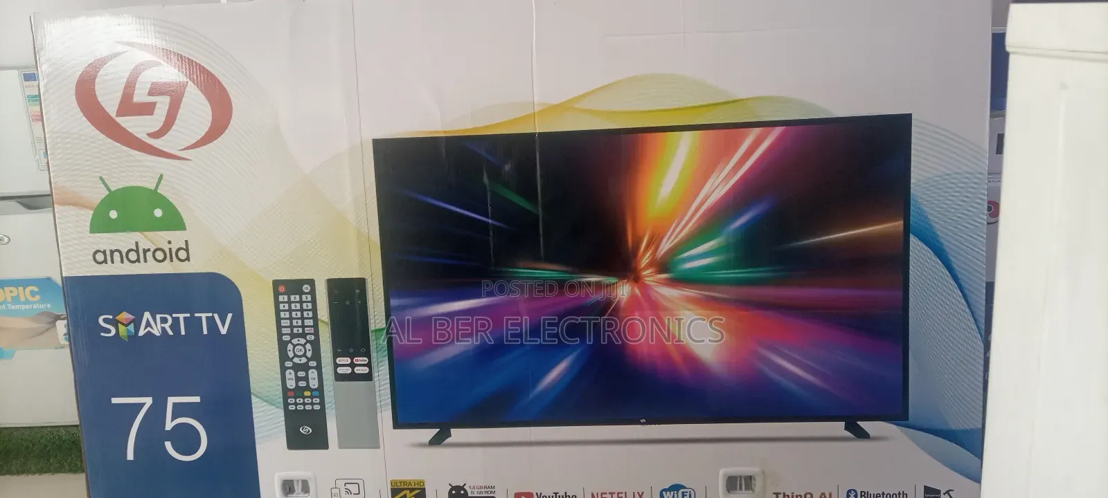 Lj 75 Inch Doble Glass Smart Android 13 Uhd