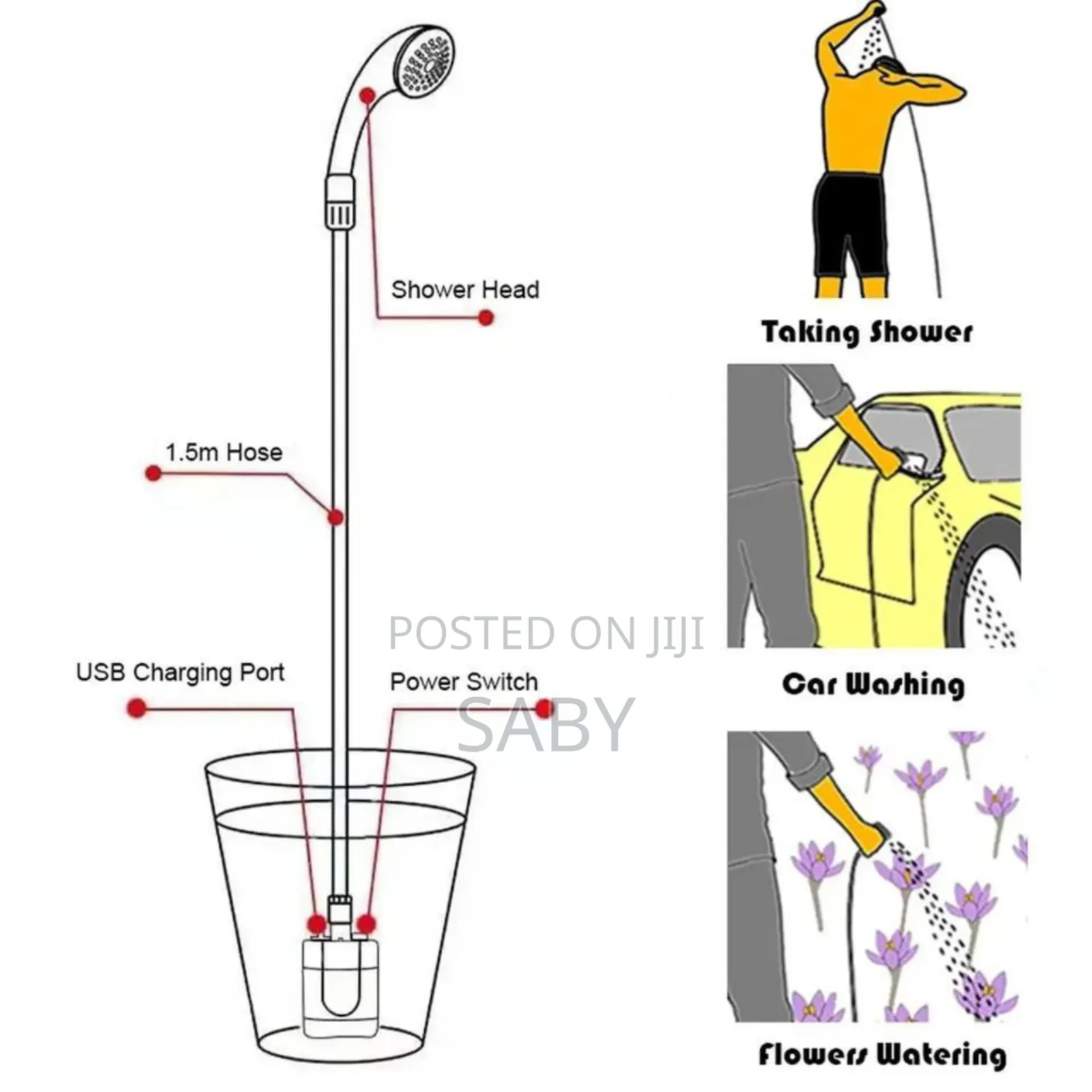 Garden and Out Door Shower Pump