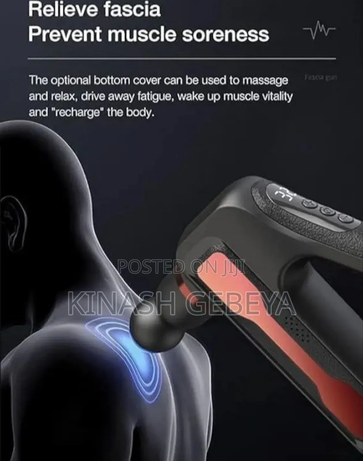 8in1 High Quality Body Massager Gun