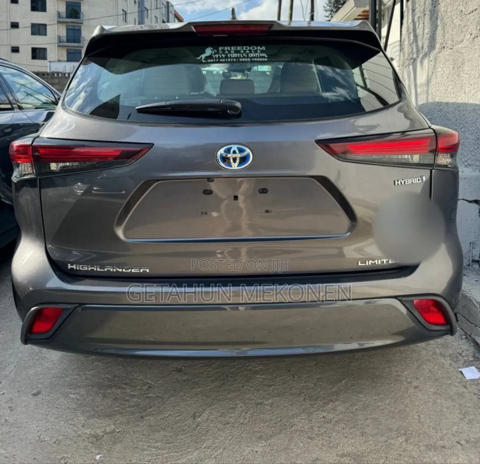 New Toyota Highlander Hybrid 2024 Gray