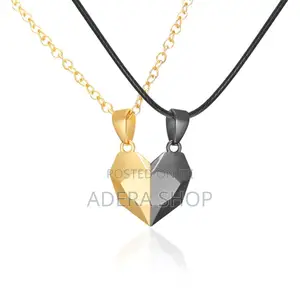 Half-Heart Butterfly Magnetic Matching Necklaces