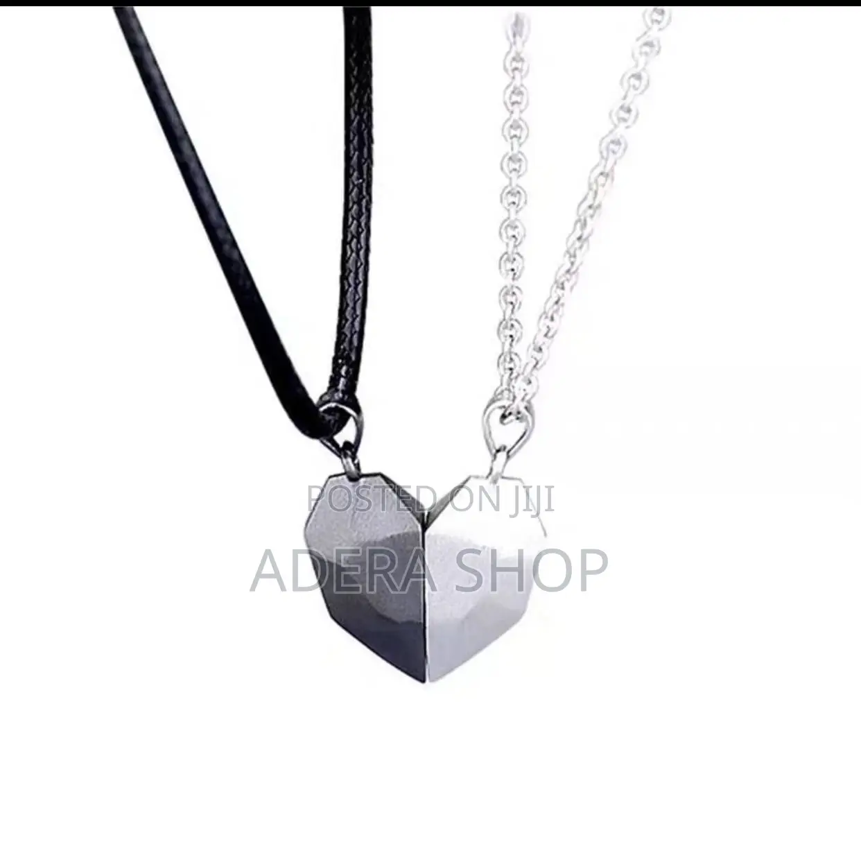 Half-Heart Butterfly Magnetic Matching Necklaces