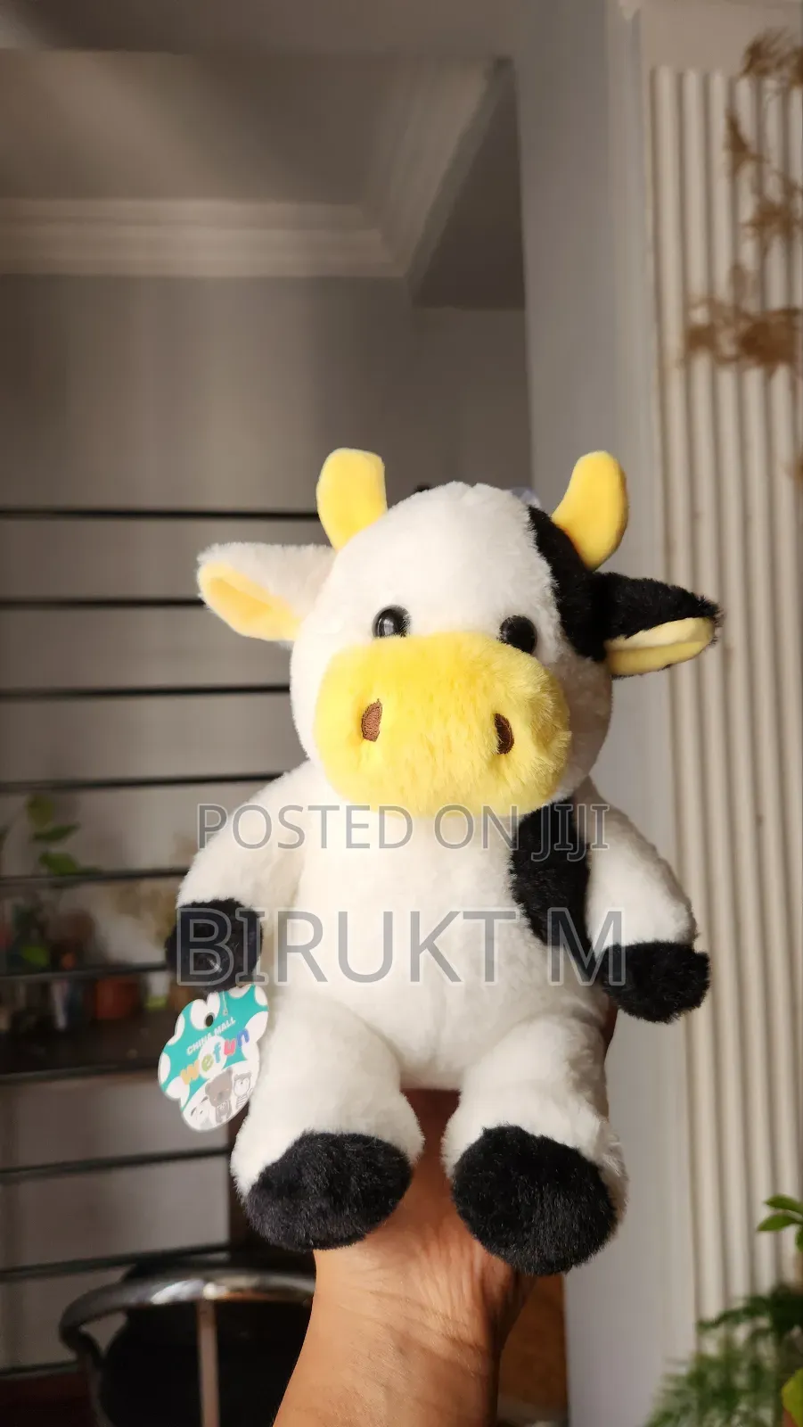 A Stuffed Animal or a Cow Toy