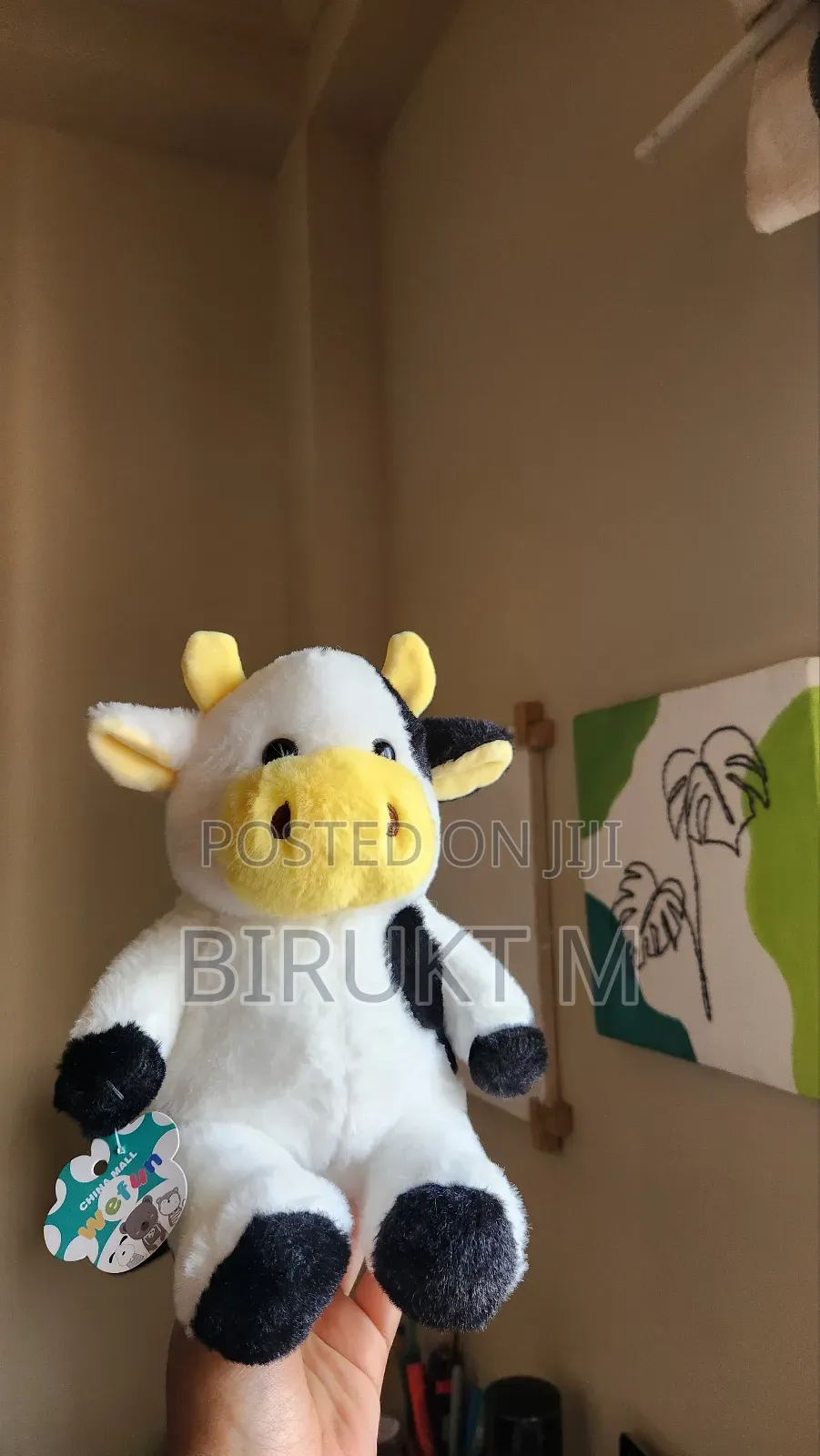 A Stuffed Animal or a Cow Toy