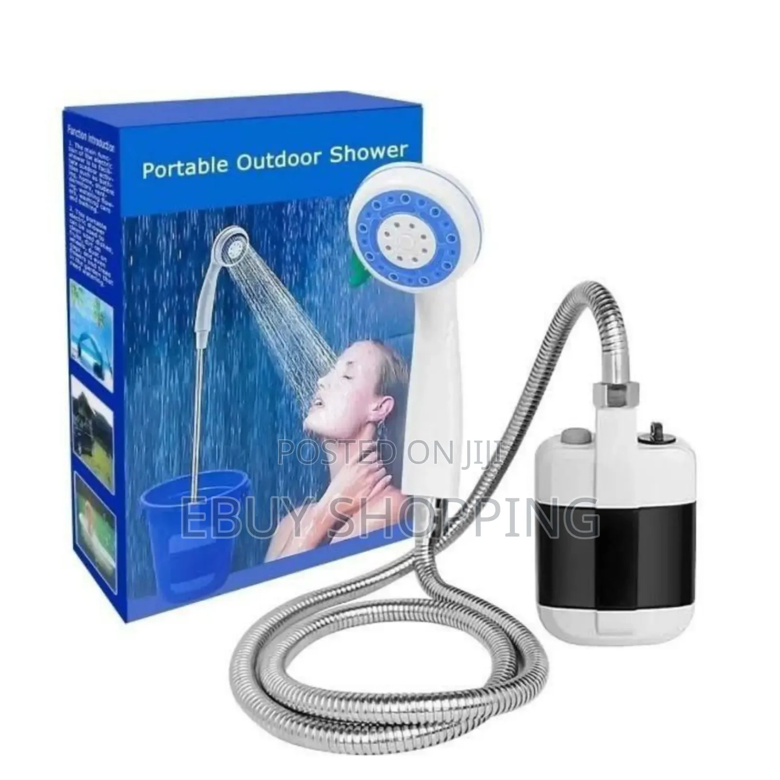 Portable Rechargeable Outdoor Shower Pump - 1.5m Hose