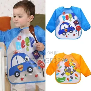 Photo - Waterproof Washable Long-Sleeve Baby Bibs