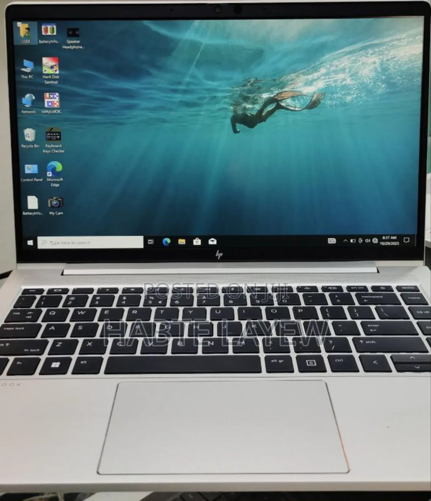 New Laptop HP EliteBook 845 G10 16GB AMD Ryzen 5 SSD 256GB