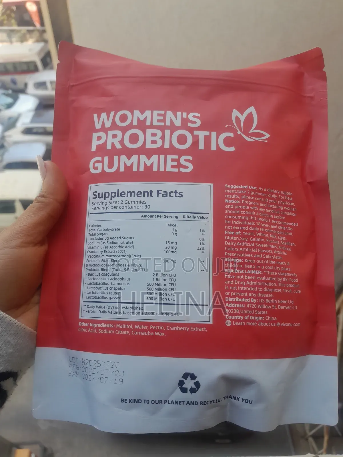 Women's Probiotic Gummies Advanced 3 in 1 Formula Original From Usa
