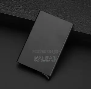 Photo - Simple Business Card Box Aluminum Alloy Card Box Metal Wallet Pocket