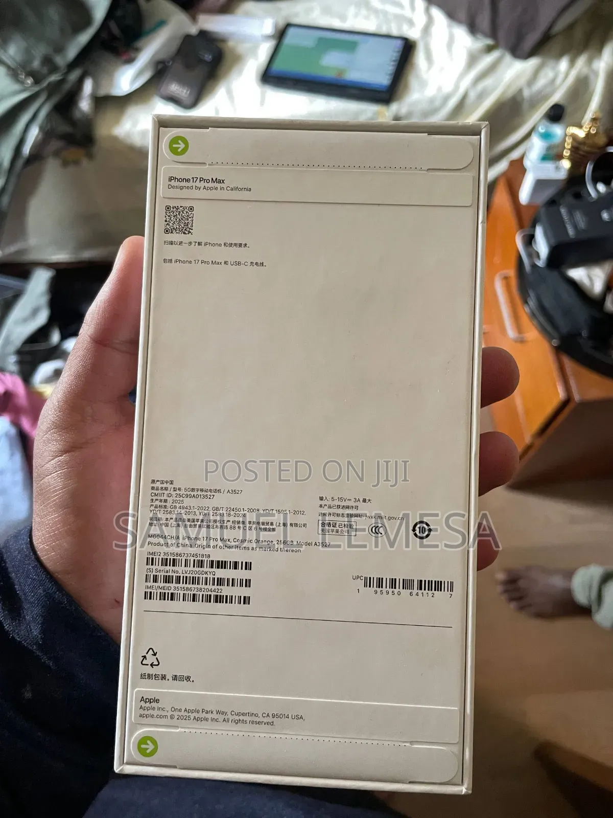 New Apple iPhone 17 Pro Max 256 GB Orange