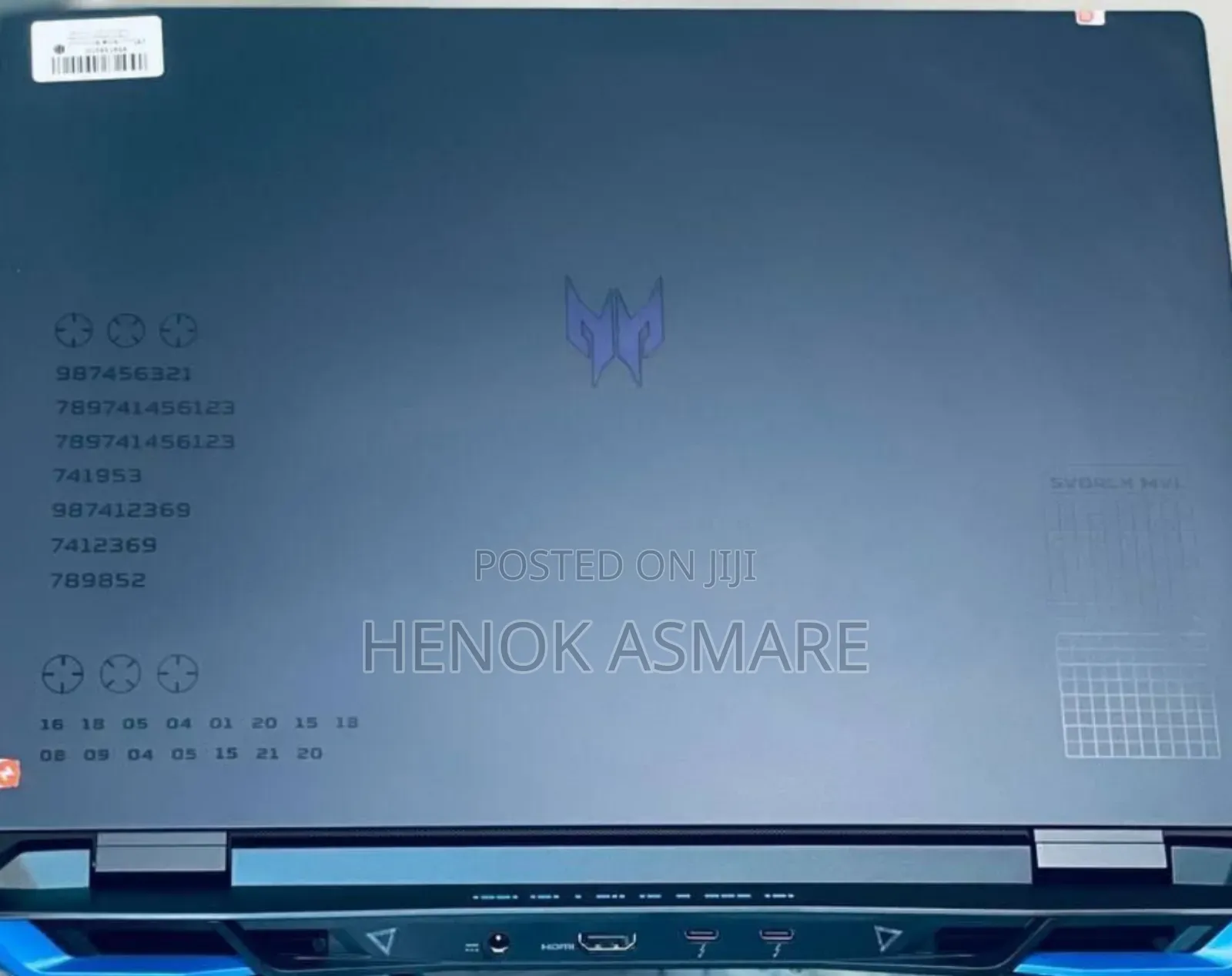 New Laptop Acer Predator 17 16GB Intel Core I9 SSD 1T