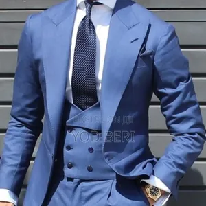 Hugo Extra Slim-Fit Dreiteiler Suit in Blue, Style