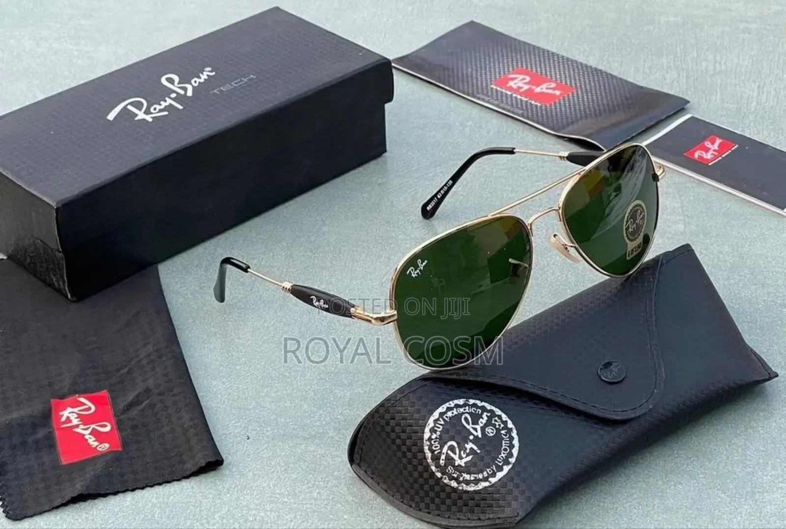 Rayban Golden Frame Glasses