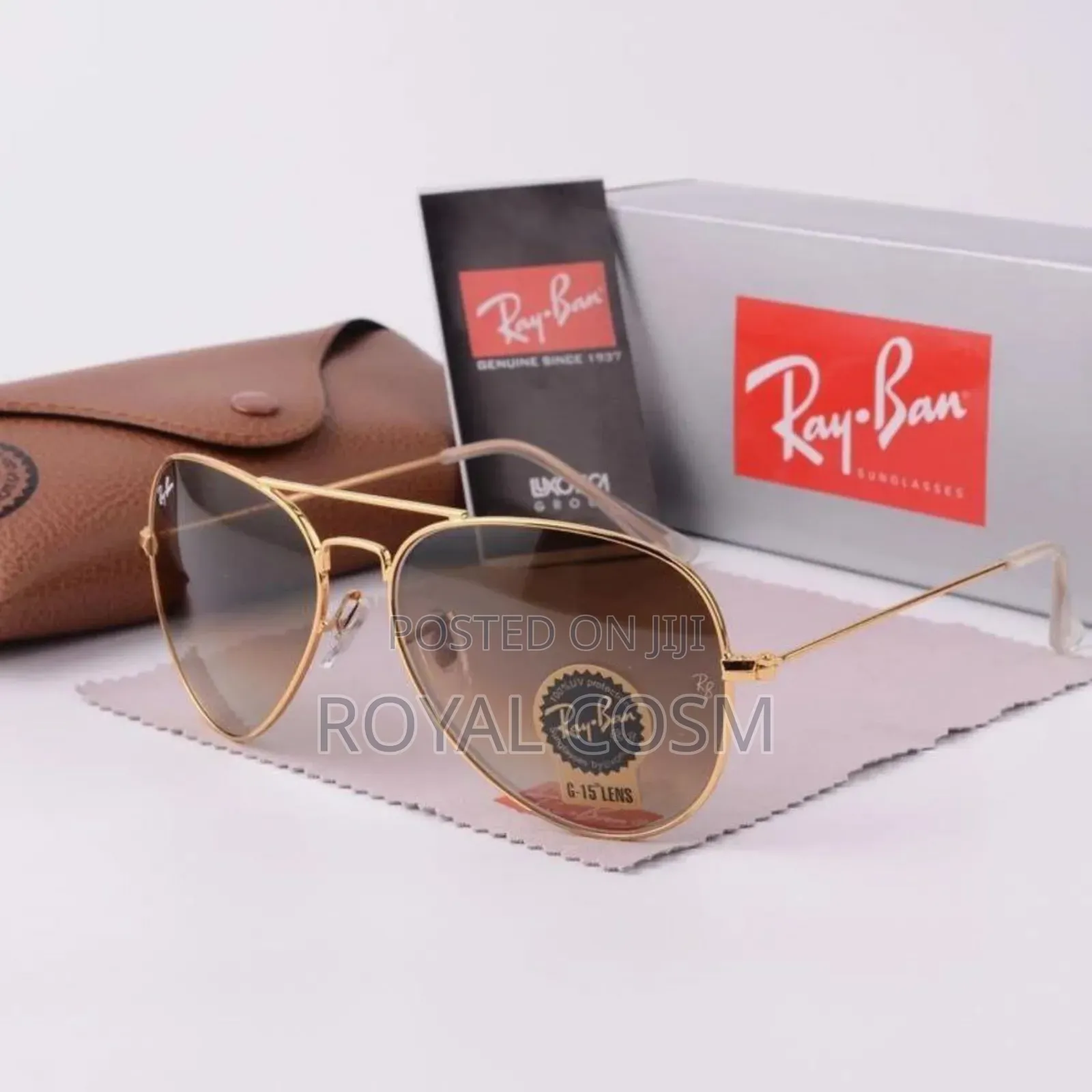 Rayban Golden Frame Glasses
