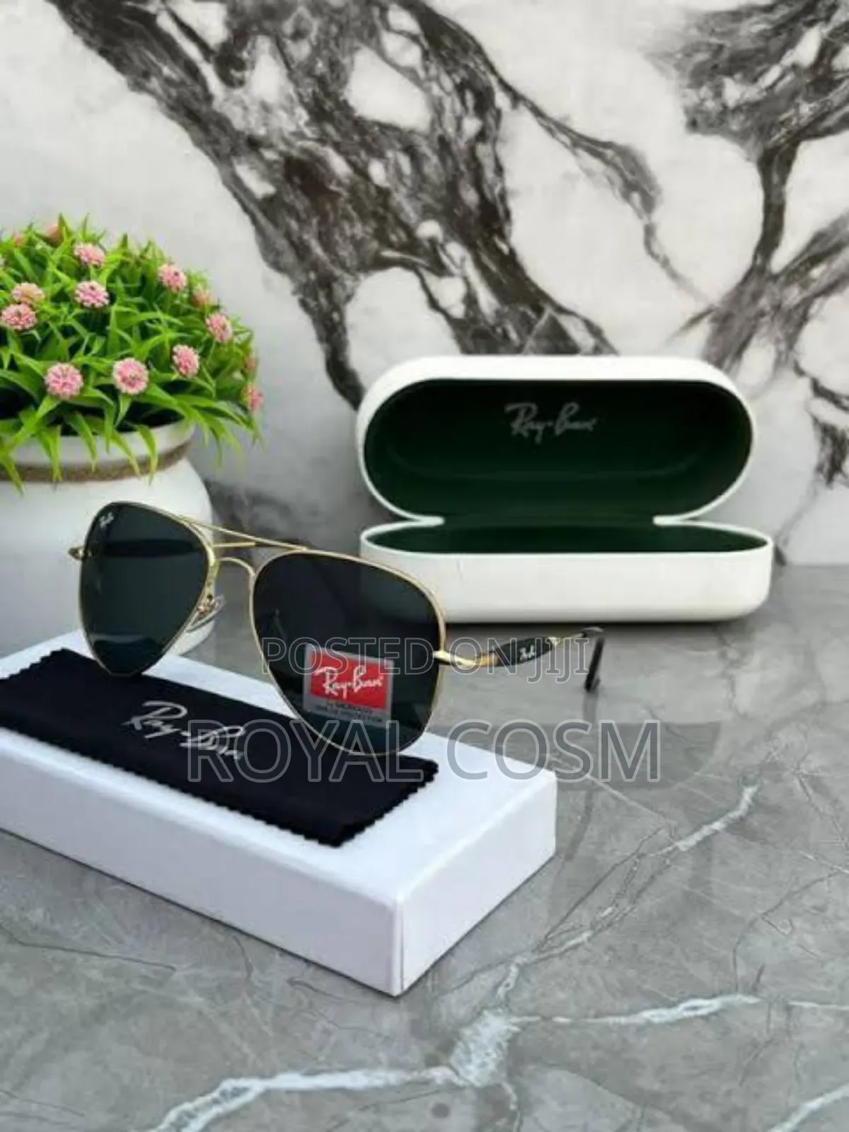 Rayban Golden Frame Glasses