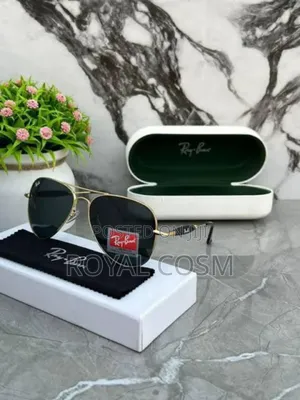 Rayban Golden Frame Glasses