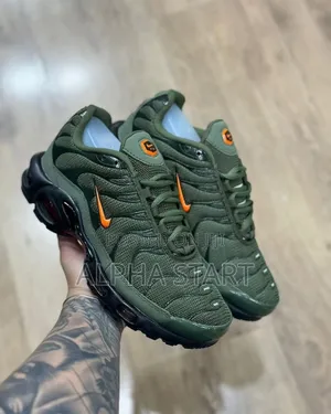 Air Max Tn Green High Master Quality Smooth Sneakers