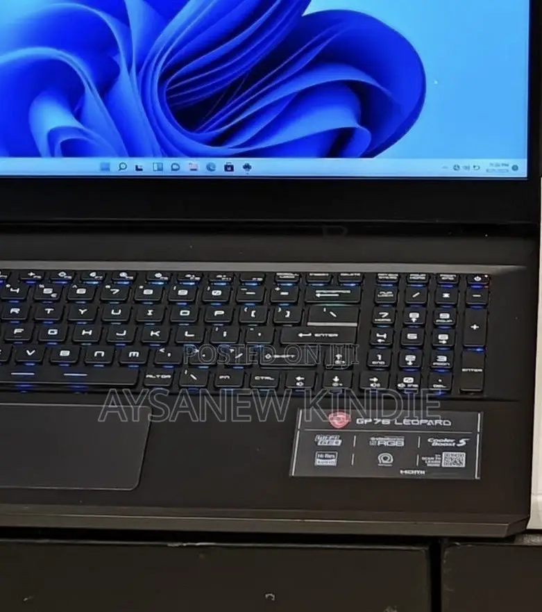 New Laptop MSI GP75 Leopard 16GB Intel Core I7 SSD 1T