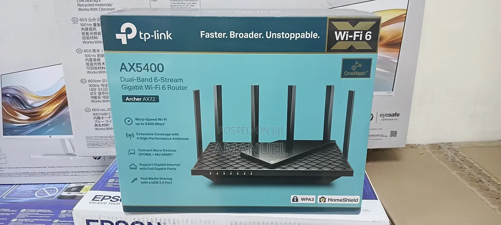 Ax5400(Archer Ax72) Dual Band Wifi 6 Wifi Router