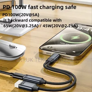 2 in 1 Usb C Otg Charging Adapter + Usb 2.0