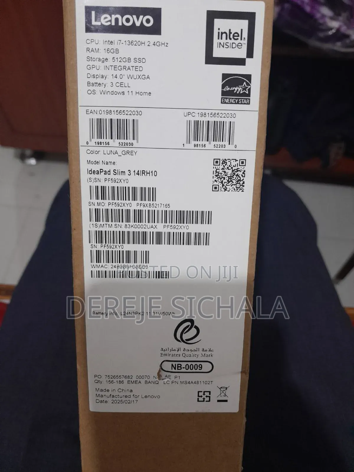 New Laptop Lenovo Ideapad 3 16GB Intel Core I7 SSD 512GB