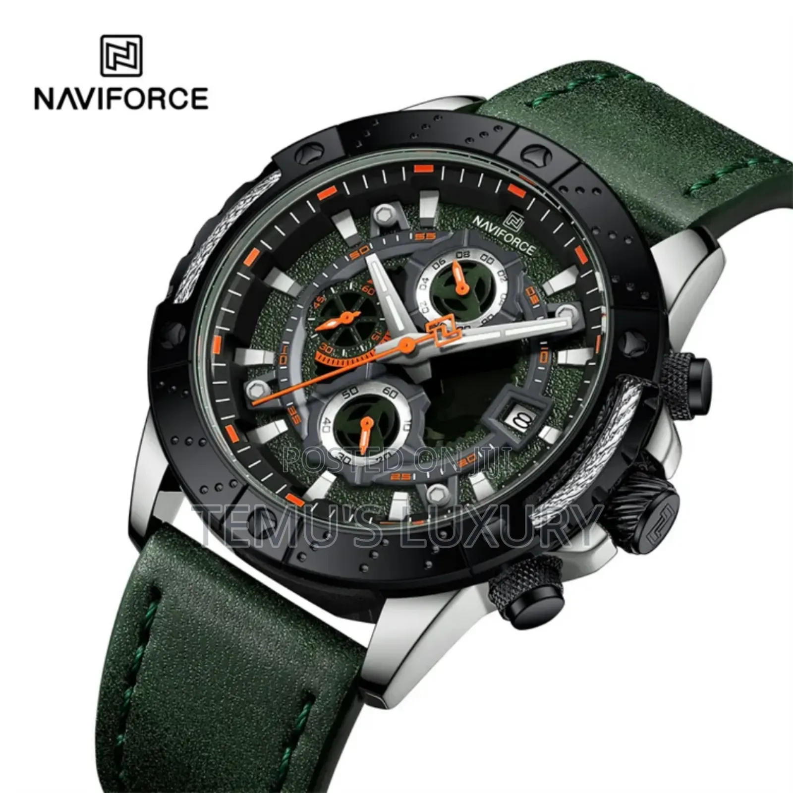 Naviforce Nf9197l Luxury Men's Green Watch