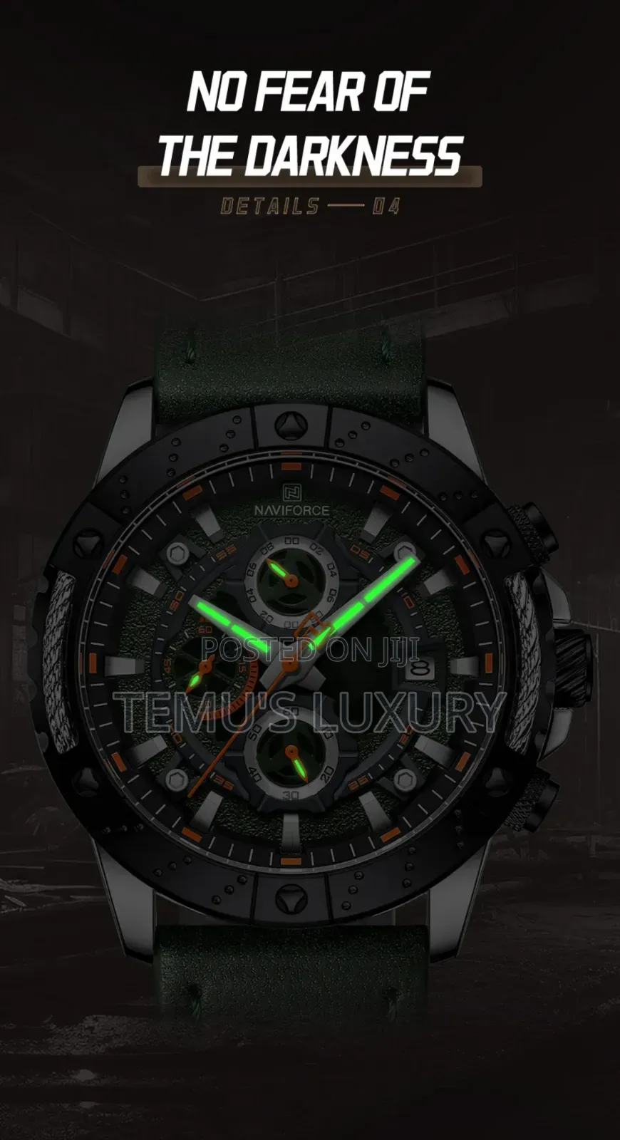 Naviforce Nf9197l Luxury Men's Green Watch