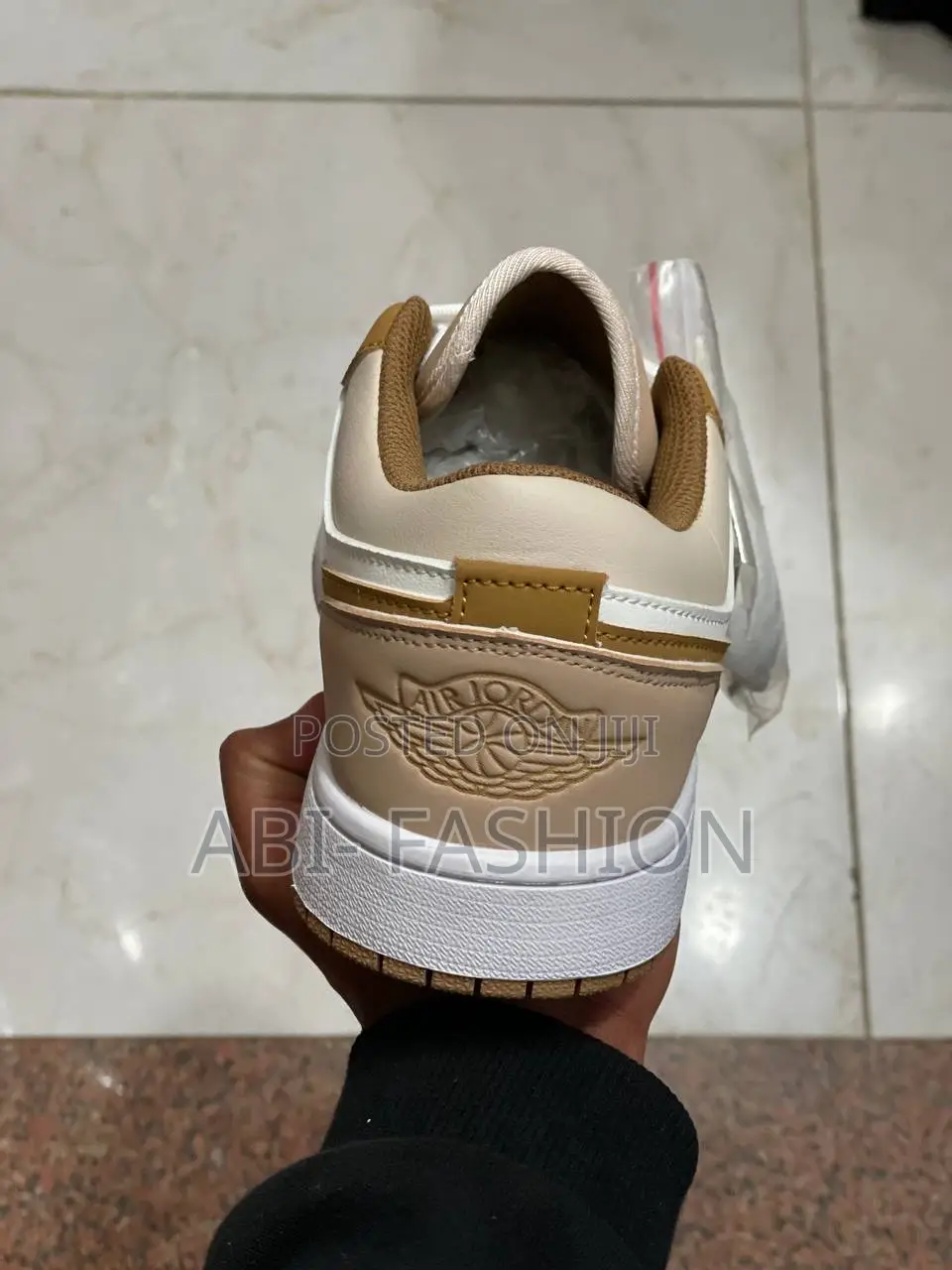 Nike Air Jordan 1 Low Se in a "Hemp Light British Tan" Colorway.