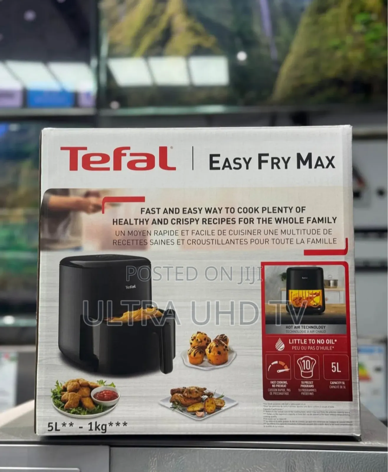 Tefal Easy Fry Max Digital Air Fryer,5l, 10in1, Uses No Oil, Air Fry,