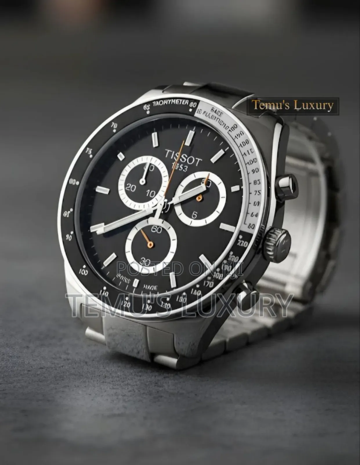 Tissot 1853 Chronograph Watch Metal Strap.
