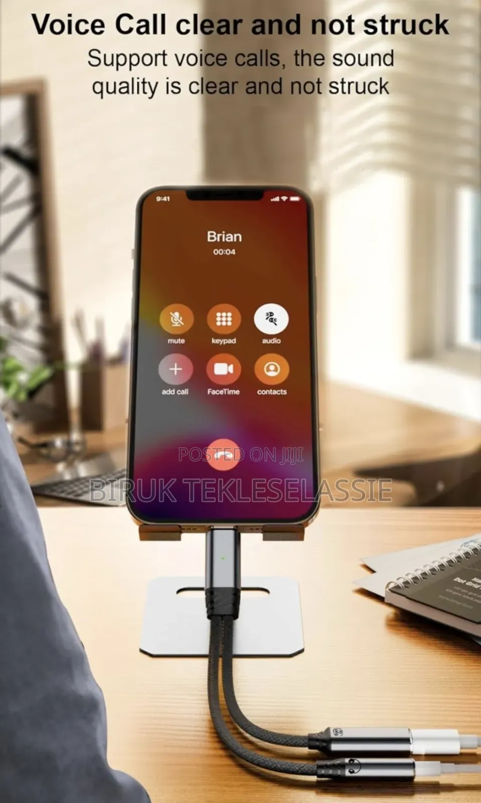 Usb-C to 3.5mm Headphone + Charger Adapter