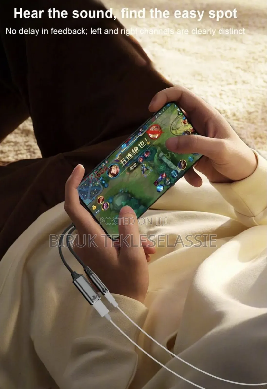 Usb-C to 3.5mm Headphone + Charger Adapter