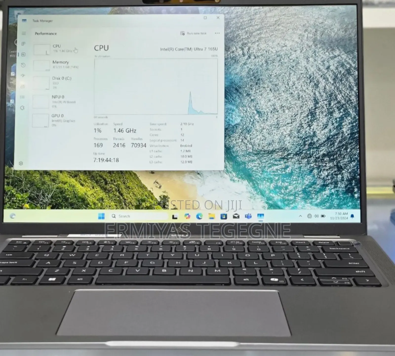 New Laptop Dell XPS 15 16GB Intel Core I7 SSD 1T