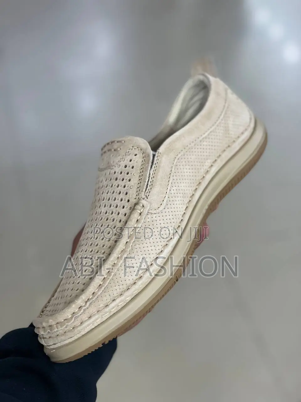 Ivory Suede Men's Lofers