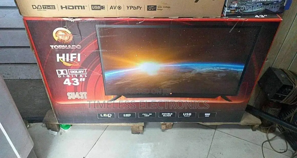 Tornado 43” Double Glass Smart Uhd Tv – Stunning Clarity
