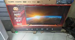 Tornado 43” Double Glass Smart Uhd Tv – Stunning Clarity