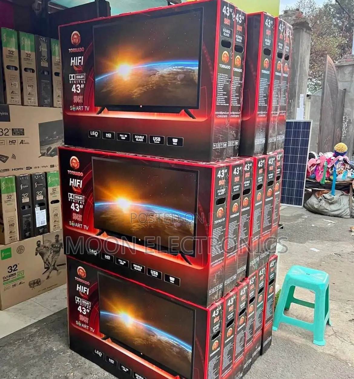Tornado 43” Double Glass Smart Uhd Tv – Stunning Clarity