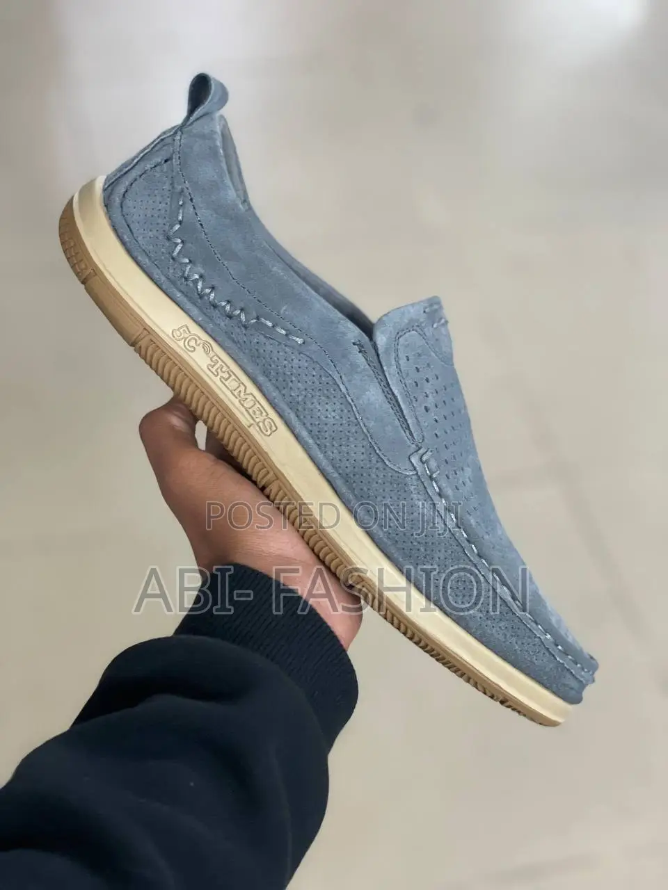 Ivory Suede Men's Grey Edition