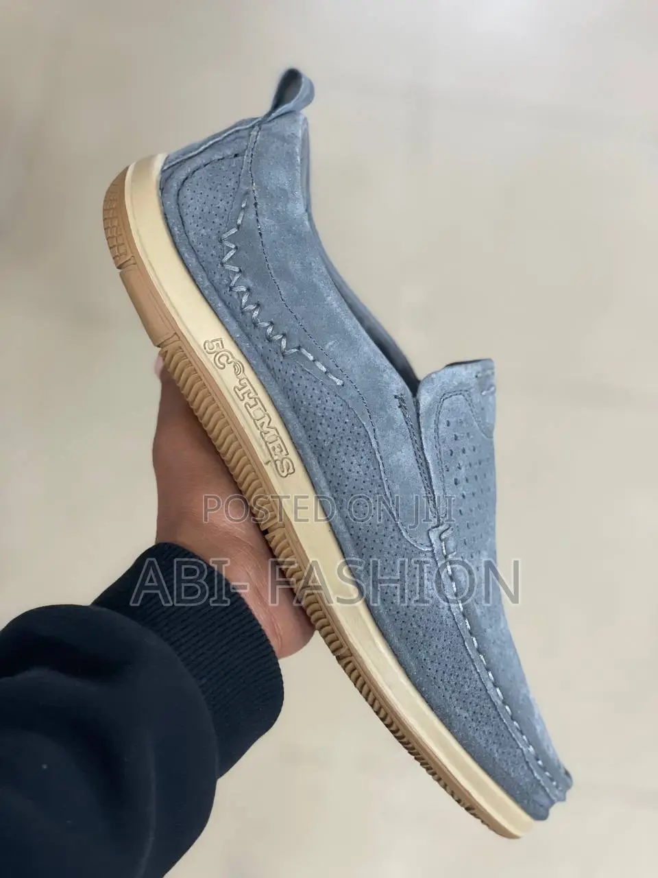 Ivory Suede Men's Grey Edition