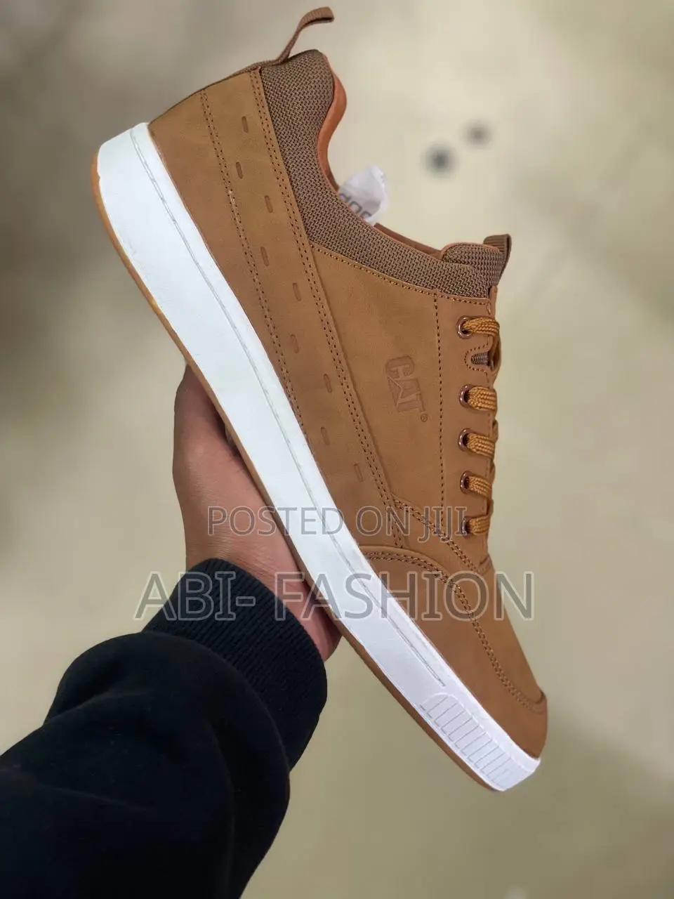 Cat Brown Color White Sole.