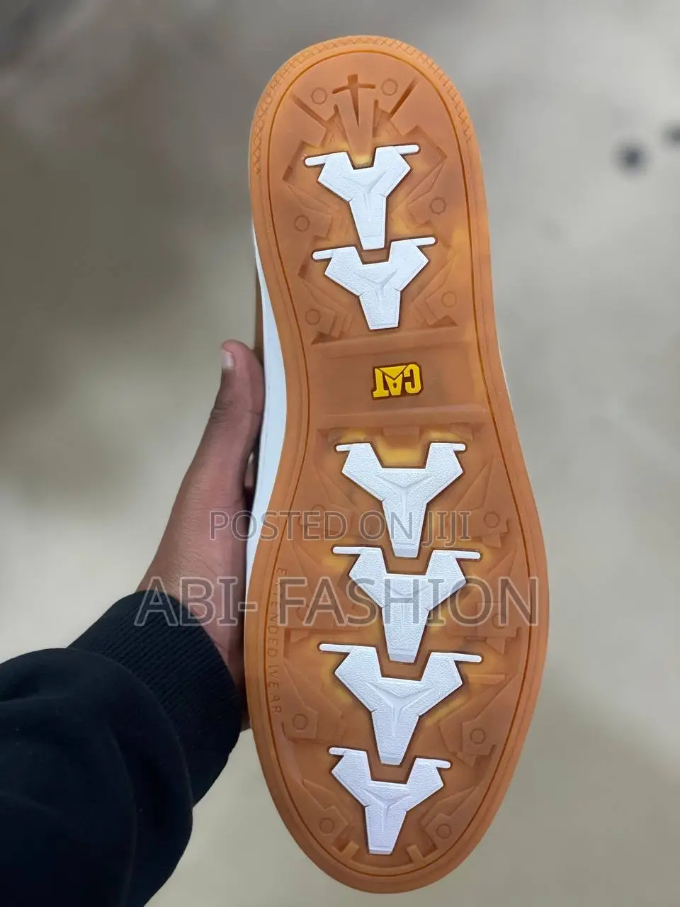 Cat Brown Color White Sole.