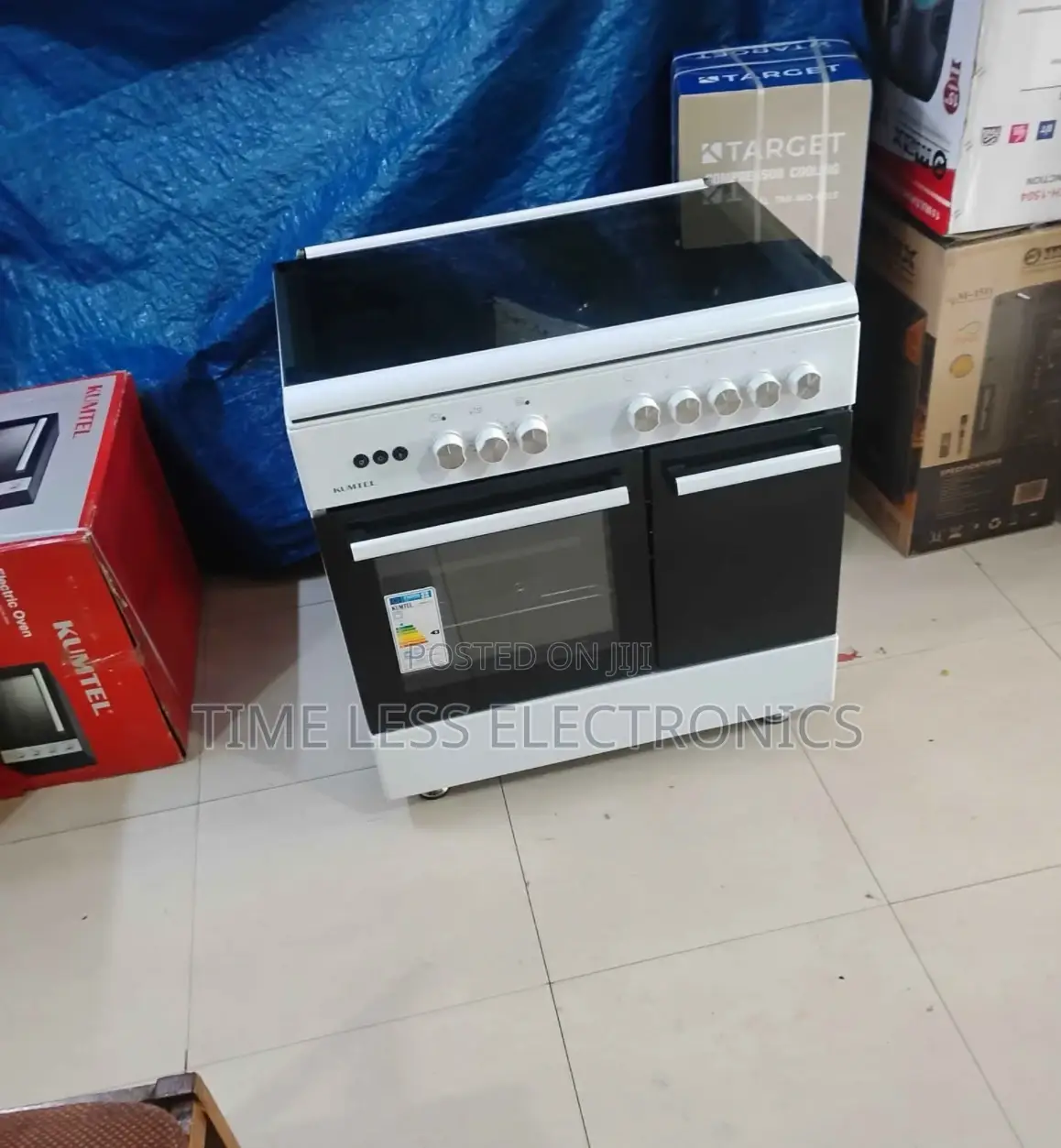  Kumtel 60×90 Standing Oven – 4 Gas + 2 Electric | Full Option